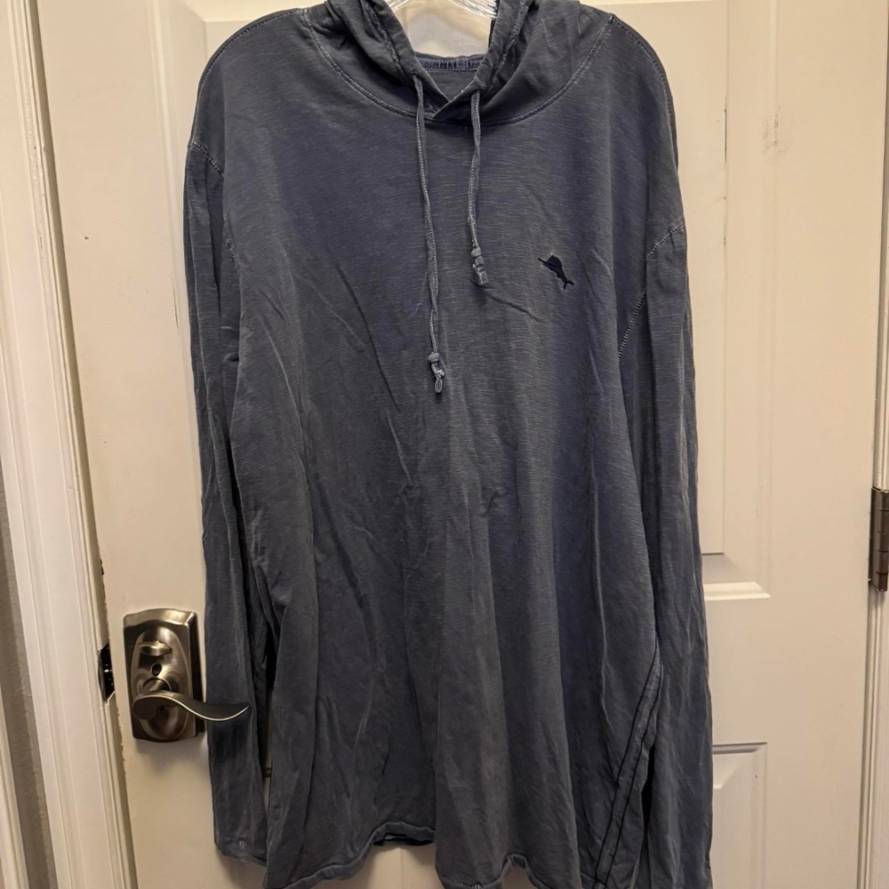 Tommy Bahama Embroidered Long Sleeve Shirt with Hoodie